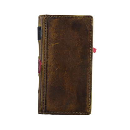 ARICHI Vintage Genuine Leather Phone Case Wallet for Oppo Find N3, X6 Pro, Reno 10 Pro+ Reno 12 Pro, 9 5G  A78 A98 | Handcrafted Antique Book Style