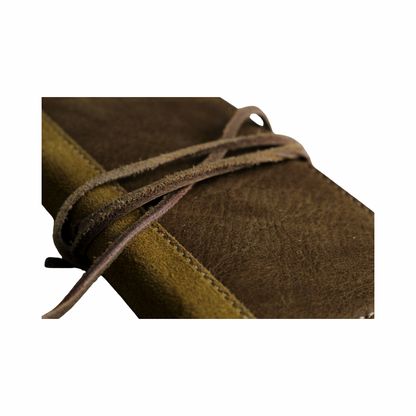 Handmade for Apple iPhone Leather Case Vintage Brown Leather Suede Cover Wrap Tie Book style Phone Wallet by ARICHI