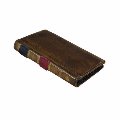 ARICHI Vintage Genuine Leather Phone Case Wallet Pixel | Handcrafted Antique Book Style