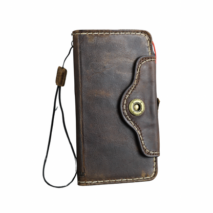 ARICHI Genuine Vintage Leather Case For Oppo Find N3, X6 Pro, Reno 10 Pro+ Reno 12 Pro, 9 5G  A78 A98 Book Cover Wallet Button Closure Hand-Stitched