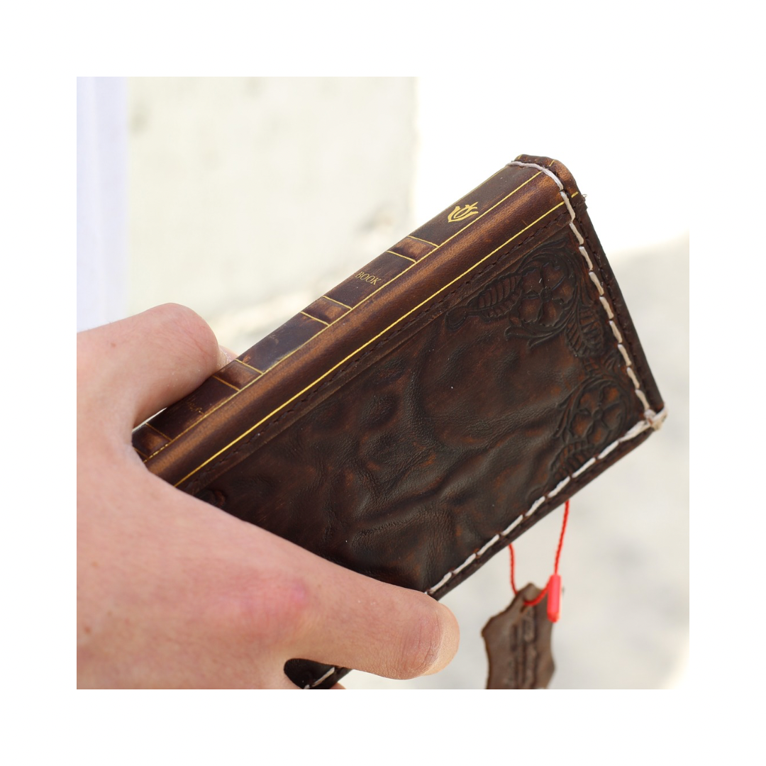 ARICHI® Handmade Leather Bible Book Case For Galaxy S26 Ultra, Vintage Embossed Wallet, Cover For S25 S24 Ultra