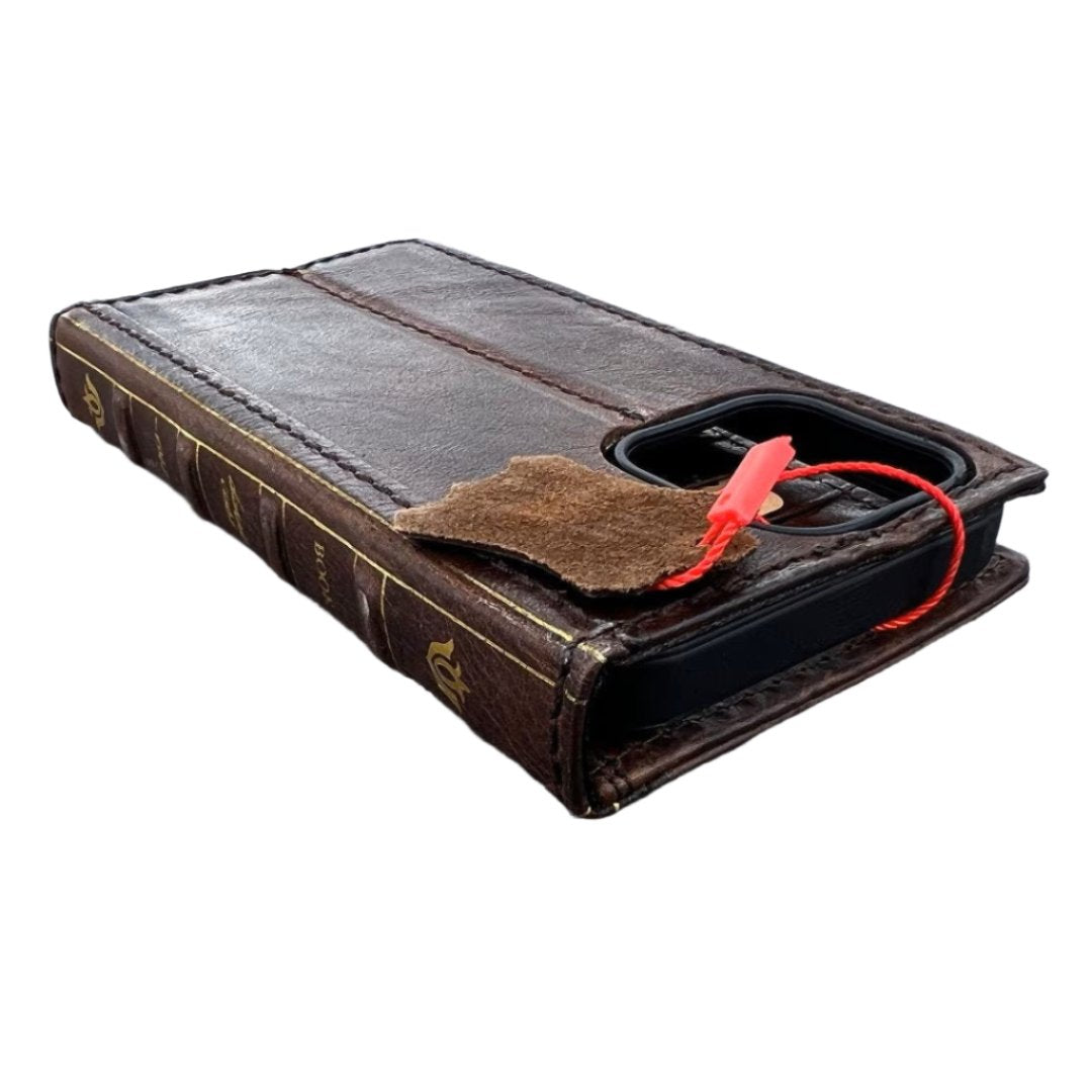 ARICHI Premium Vintage Leather Case for Google Pixel 10 10a, ,9A,Pro XL Fold – Bible Style Book Cover Card Slots Stamped Decorations Handmade Wallet