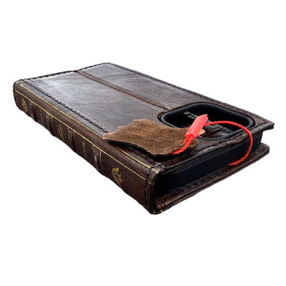 ARICHI Premium Vintage Leather Case for Google Pixel 10 10a, ,9A,Pro XL Fold – Bible Style Book Cover Card Slots Stamped Decorations Handmade Wallet