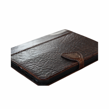 Handmade Full-Grain Leather iPad Folio | Vintage Brown, Magnetic Closure