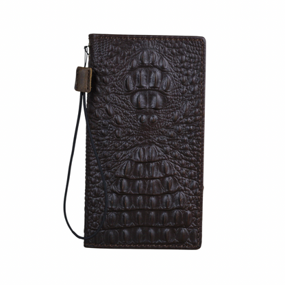 Handmade Genuine Leather Crocodile Case for Galaxy S26 S25 S24 S23  Ultra Edge Note A56 A71 Z Fold 7- ARICHI