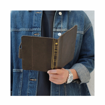 Handmade Leather iPad Case – Bible Book Style | Magnetic Wallet Cover for iPad Pro, Air & Mini