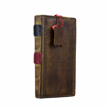ARICHI Vintage Genuine Leather Phone Case Wallet for Oppo Find N3, X6 Pro, Reno 10 Pro+ Reno 12 Pro, 9 5G  A78 A98 | Handcrafted Antique Book Style