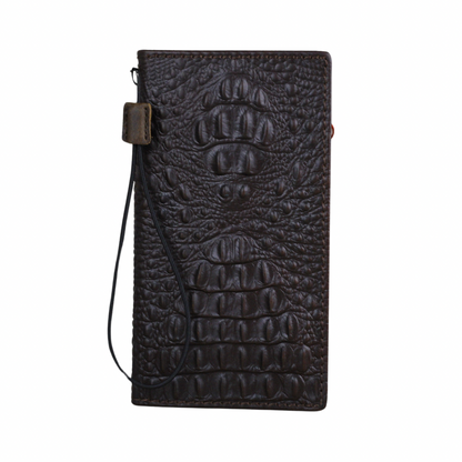 Handmade Genuine Leather Crocodile Case for Galaxy S26 S25 S24 S23  Ultra Edge Note A56 A71 Z Fold 7- ARICHI