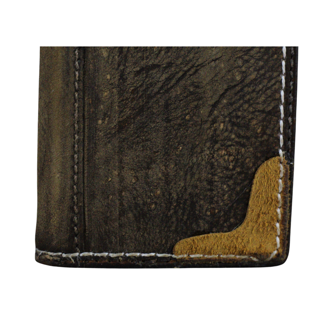 Handmade Leather iPhone Case – Baseball-Inspired Wallet Cover with Waxed Vintage Finish – Suede Stitch Details – Arichi Brand – For iPhone 13 14 15 16 Pro Max 17 Air