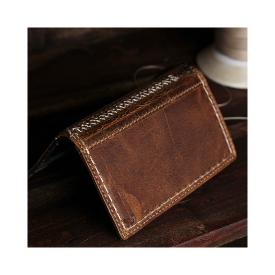 Handmade Crazy Horse Leather Phone Case for Galaxy Vintage Wallet, Handmade X Stitch