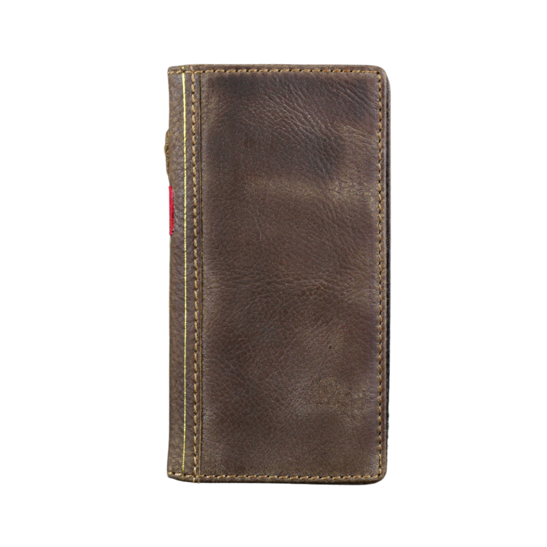 ARICHI Handmade Leather For Galaxy Case – Bible Style, Waxed Sanding Finish, Wireless Charging, Card Slots