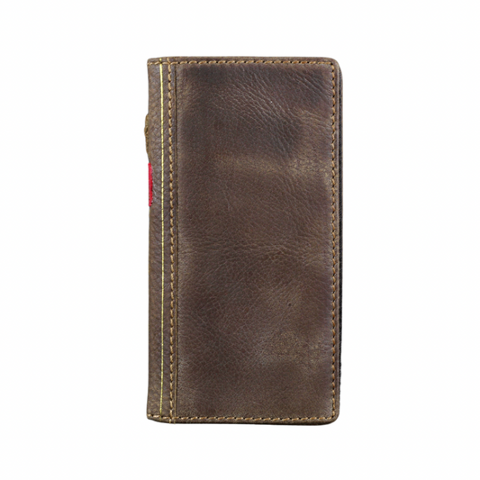 ARICHI Handmade Leather For Galaxy Case – Bible Style, Waxed Sanding Finish, Wireless Charging, Card Slots