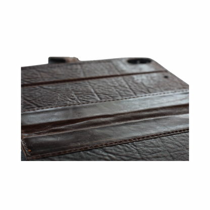 Handmade Full-Grain Leather iPad Folio | Vintage Brown, Magnetic Closure