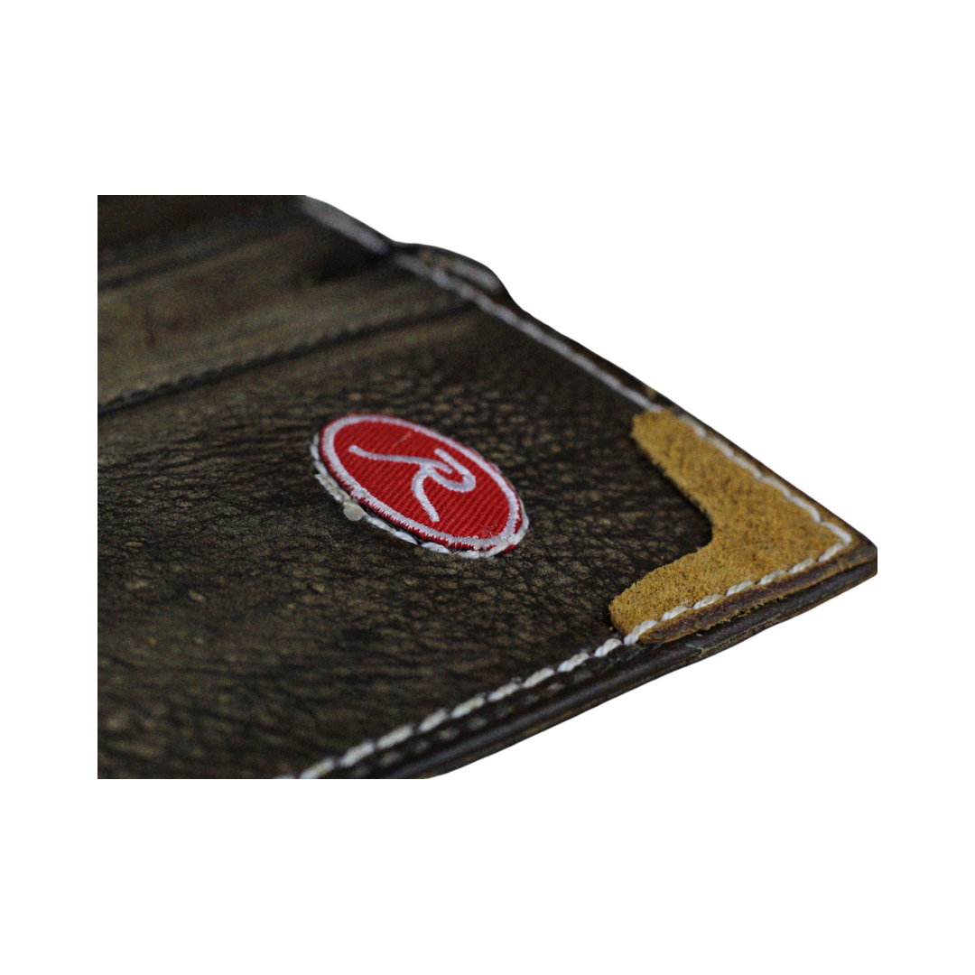 Handmade Leather iPhone Case – Baseball-Inspired Wallet Cover with Waxed Vintage Finish – Suede Stitch Details – Arichi Brand – For iPhone 13 14 15 16 Pro Max 17 Air