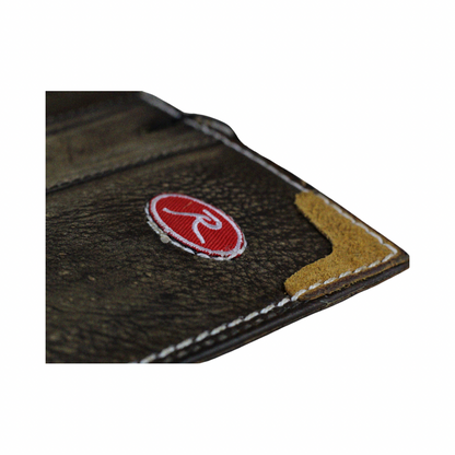 Handmade Leather iPhone Case – Baseball-Inspired Wallet Cover with Waxed Vintage Finish – Suede Stitch Details – Arichi Brand – For iPhone 13 14 15 16 Pro Max 17 Air