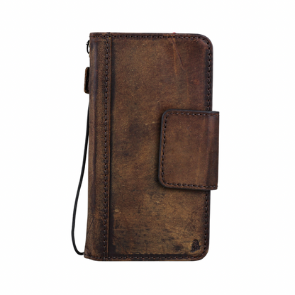 ARICHI Vintage Genuine Leather Case for Google Pixel 10 Pro XL Magnetic Closure Wallet