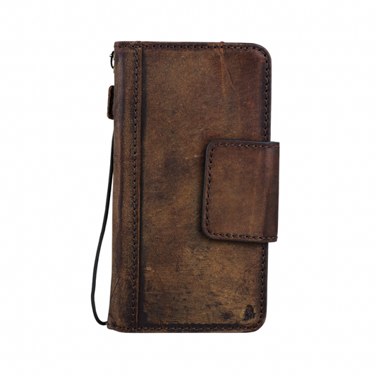 ARICHI Vintage Genuine Leather Case for Google Pixel 10 Pro XL Magnetic Closure Wallet