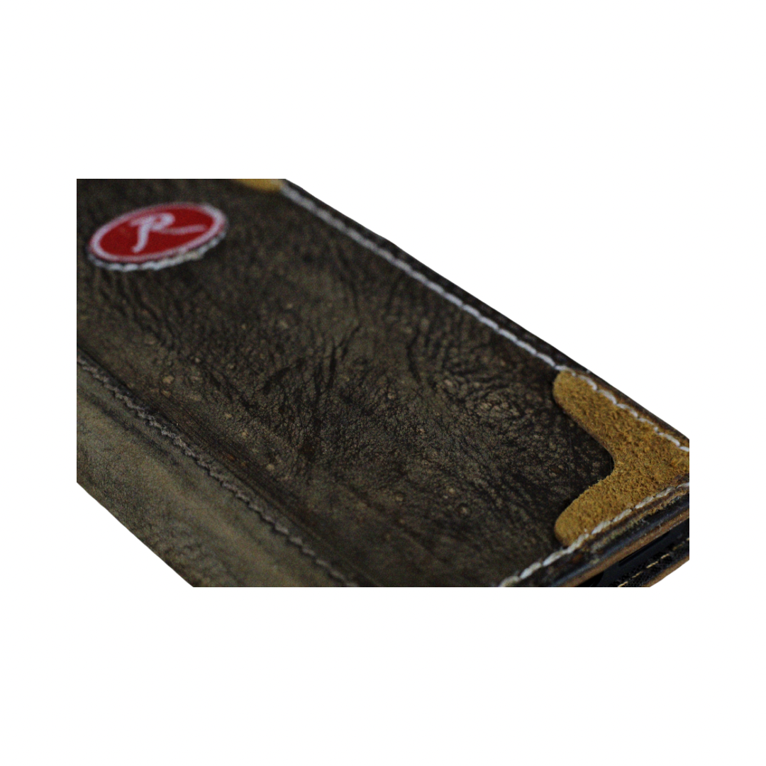 Handmade Leather iPhone Case – Baseball-Inspired Wallet Cover with Waxed Vintage Finish – Suede Stitch Details – Arichi Brand – For iPhone 13 14 15 16 Pro Max 17 Air