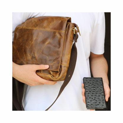 Handmade Leather Book iPhone Case, Vintage Wallet Cover