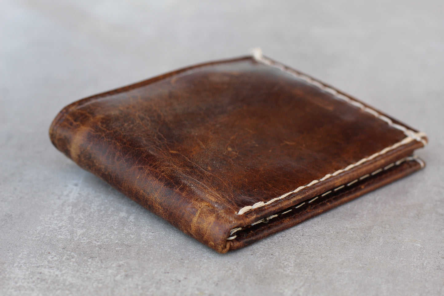     Handcrafted Leather Wallet with Cash Compartment