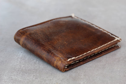     Handcrafted Leather Wallet with Cash Compartment