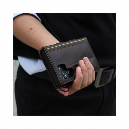 ARICHI® Luxury Leather Wallet Case for Galaxy S26
