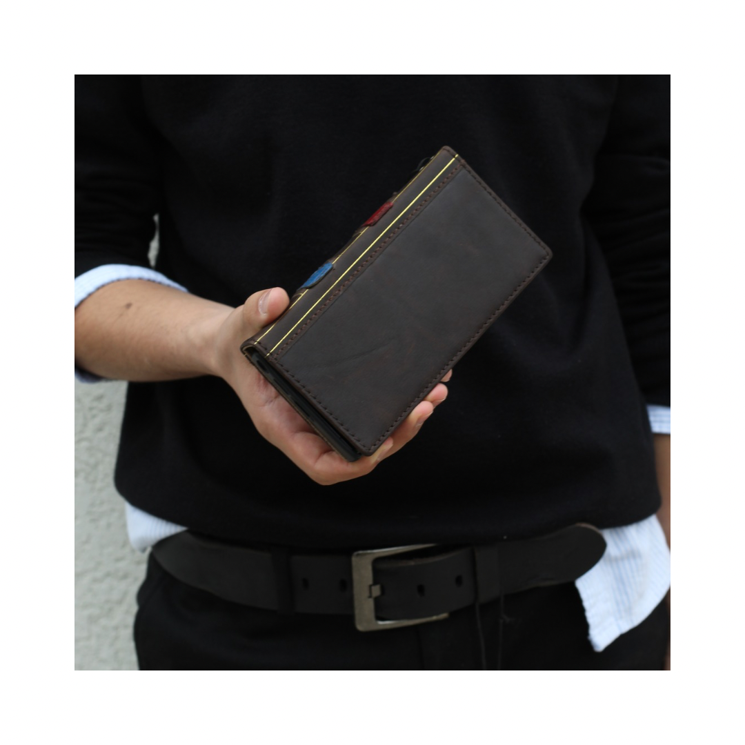 ARICHI® Luxury Leather Wallet Case for Galaxy S26