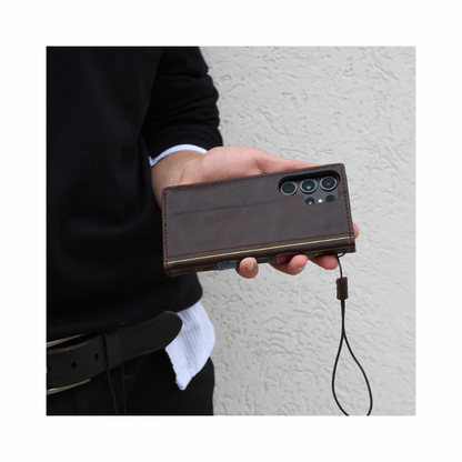 ARICHI® Luxury Leather Wallet Case for Galaxy S26