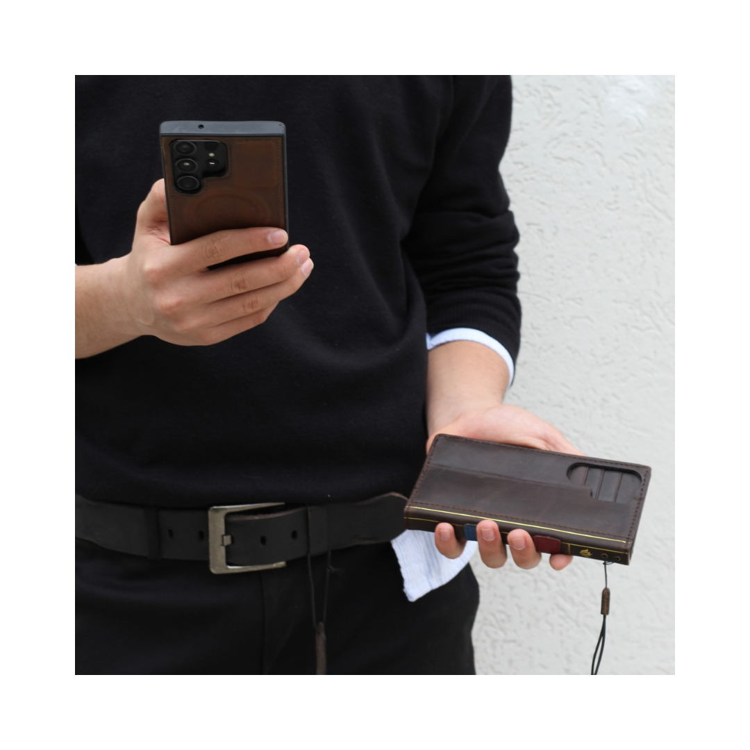ARICHI® Luxury Leather Wallet Case for Galaxy S26