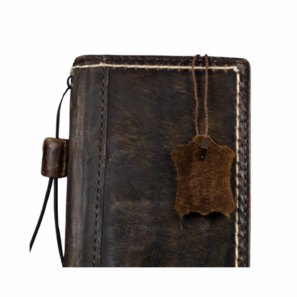 ARICHI Hand-Stitched Leather Wallet Case for iPhone 6-17 Pro Max Air SE XS – Wireless Charging, Card Slots, Book Style