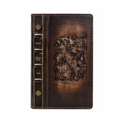Vintage Leather Book Phone Case for iPhone 17 Pro Max Handmade Wallet Cover