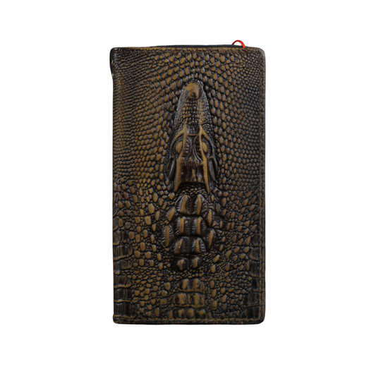 ARICHI Genuine Leather For Galaxy Case – Crocodile Embossed Design Wallet Book Style Cover