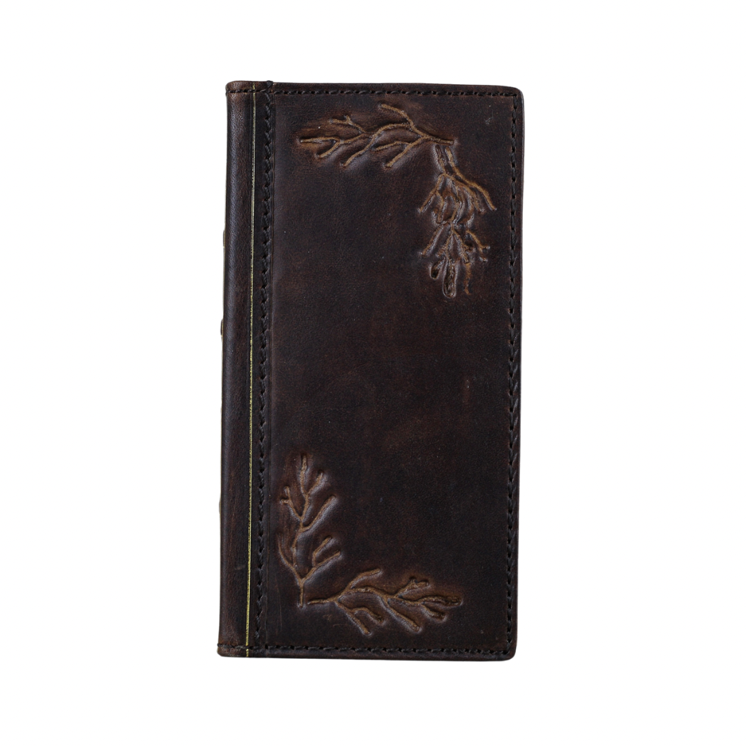 ARICHI Handmade Genuine Leather Case for for Pixel 10 Pro XL Fold – Vintage Bible with Tree Branch Embossing & Card Slots