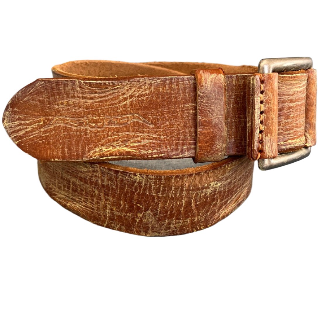 ARICHI Handmade Polished Light Brown Leather Belt – Premium Genuine Leather for Men and Women, Classic Versatile Design