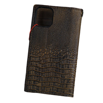 ARICHI Genuine Leather For Galaxy Case – Crocodile Embossed Design Wallet Book Style Cover