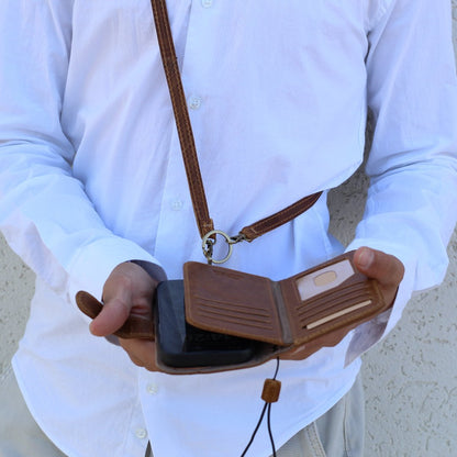 ARICHI Tan Leather For Galaxy S26 Case – Detachable Magnetic Wallet with Extra Card Slots, Handmade