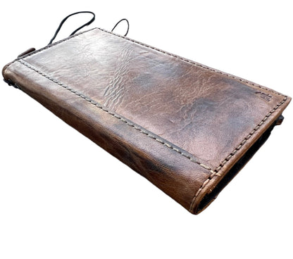 ARICHI Handcrafted Light Tan Leather Pixel Case – Wax Finish Wallet Cover for Pixel