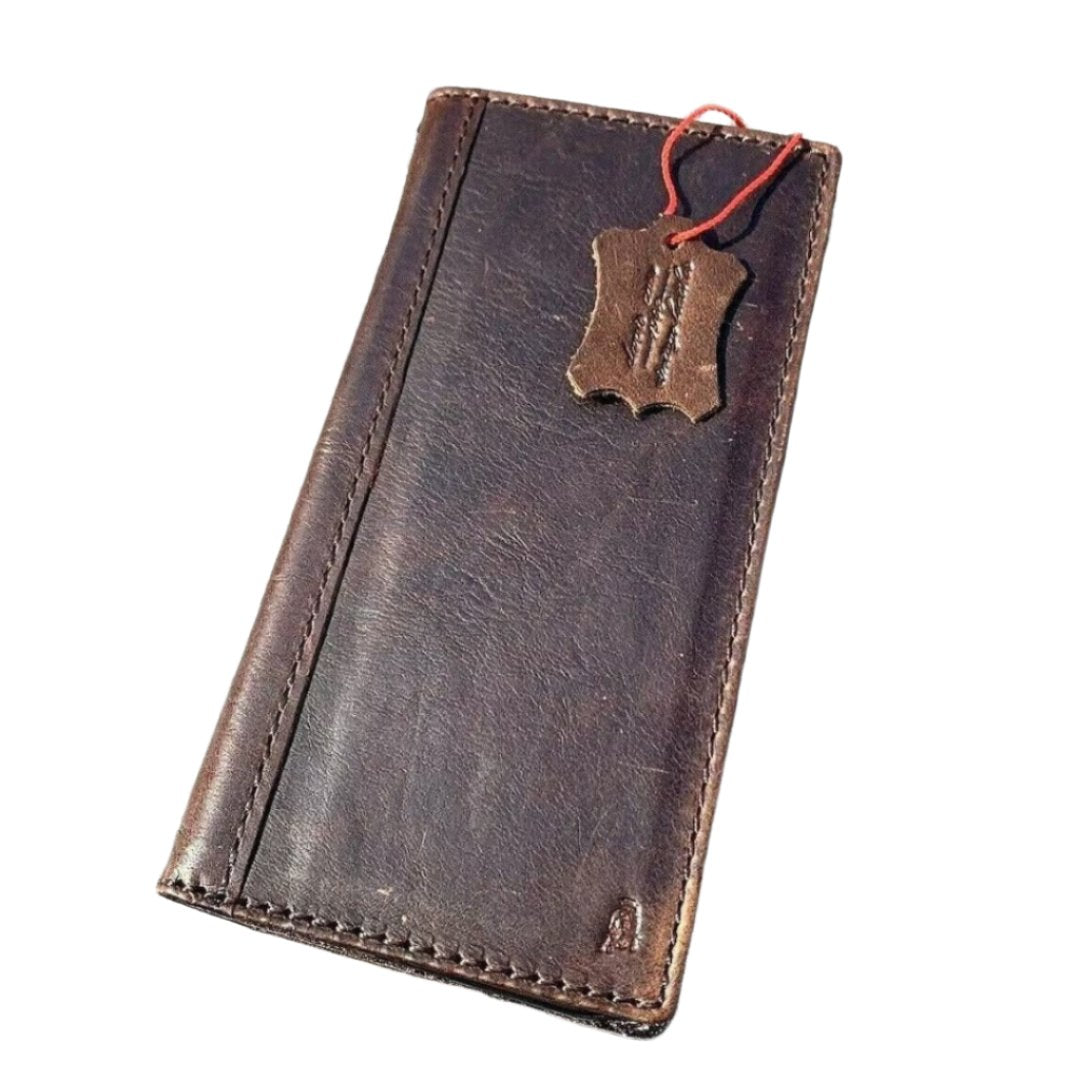 ARICHI Genuine Leather Wallet Case for iPhone – Premium Vintage Book Style with Card Slots