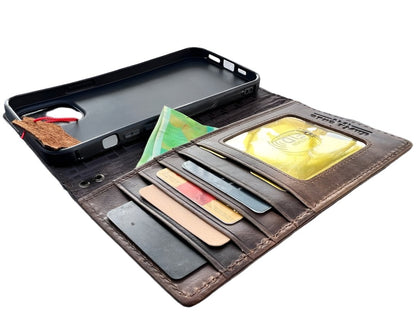 ARICHI Crocodile Embossed Leather Case for iPhone 6-17 Pro Max Air SE XS – Luxury Wallet Book Style Cover