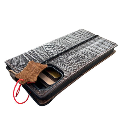 ARICHI Crocodile Embossed Leather Case for iPhone 6-17 Pro Max Air SE XS – Luxury Wallet Book Style Cover