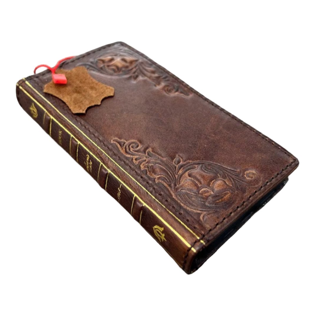ARICHI Premium Vintage Leather Case for Google Pixel 10 10a, ,9A,Pro XL Fold – Bible Style Book Cover Card Slots Stamped Decorations Handmade Wallet