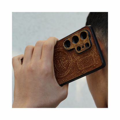 luxury leather samsung galaxy s24 case minimal slim back cover